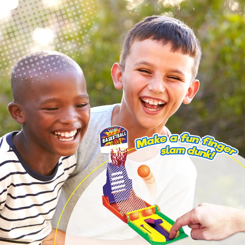 JA-RU Pocket Travel Mini Finger Basketball Shooting Game (1 Pack) - Handheld Mini Basketball Game for Kids, Tabletop Toys, Party Favors, Classroom Prizes & Goodie Bag Stuffers. 3255-1 - Image 3